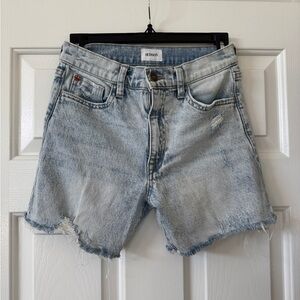 Hudson Jeans Faded Blue Distressed Women Shorts